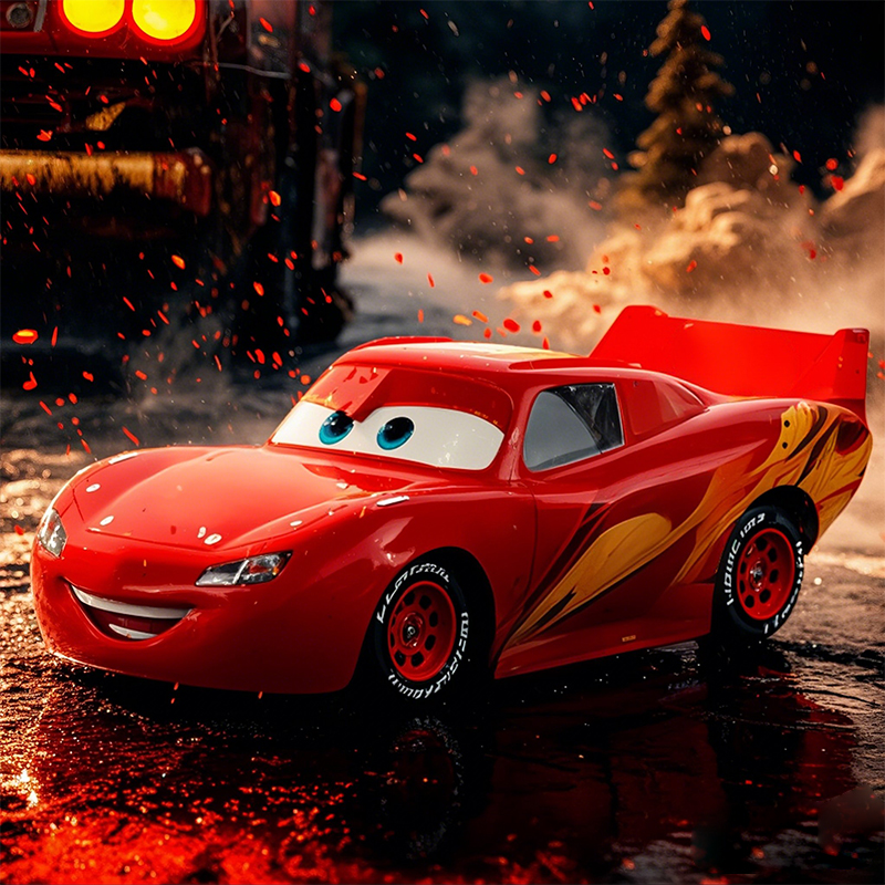 定制兒童玩具車麥昆動(dòng)漫角色模型豪華擬人說話眨眼合金塑膠車