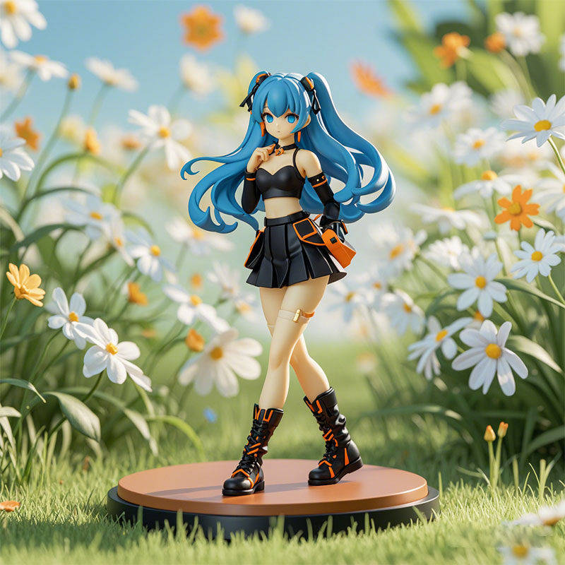 定制10厘米動(dòng)漫手辦模型PVC盲盒公仔東莞廠家代加工玩具工廠